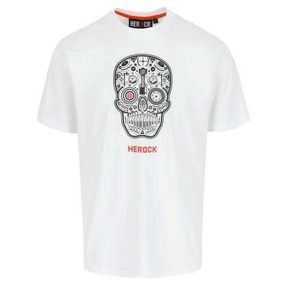 Herock Skullo T-Shirt korte mouwen in de kleur wit